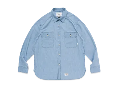 WTAPS CB / LS / Cotton Chambray "Indigo" 242WVDT-SHM02