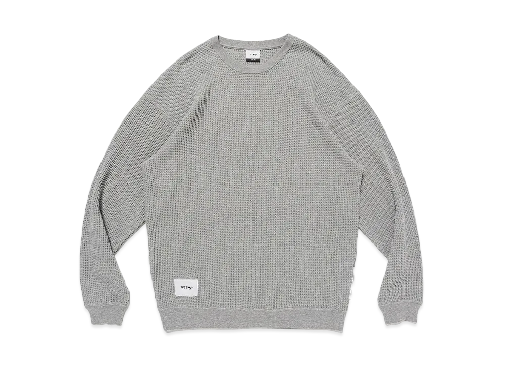 WTAPS Waffle / LS / Cotton "Ash Gray"