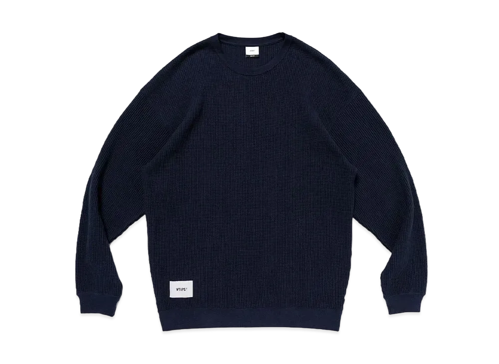WTAPS Waffle / LS / Cotton "Navy"
