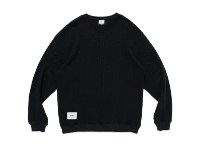 WTAPS Waffle / LS / Cotton "Black"
