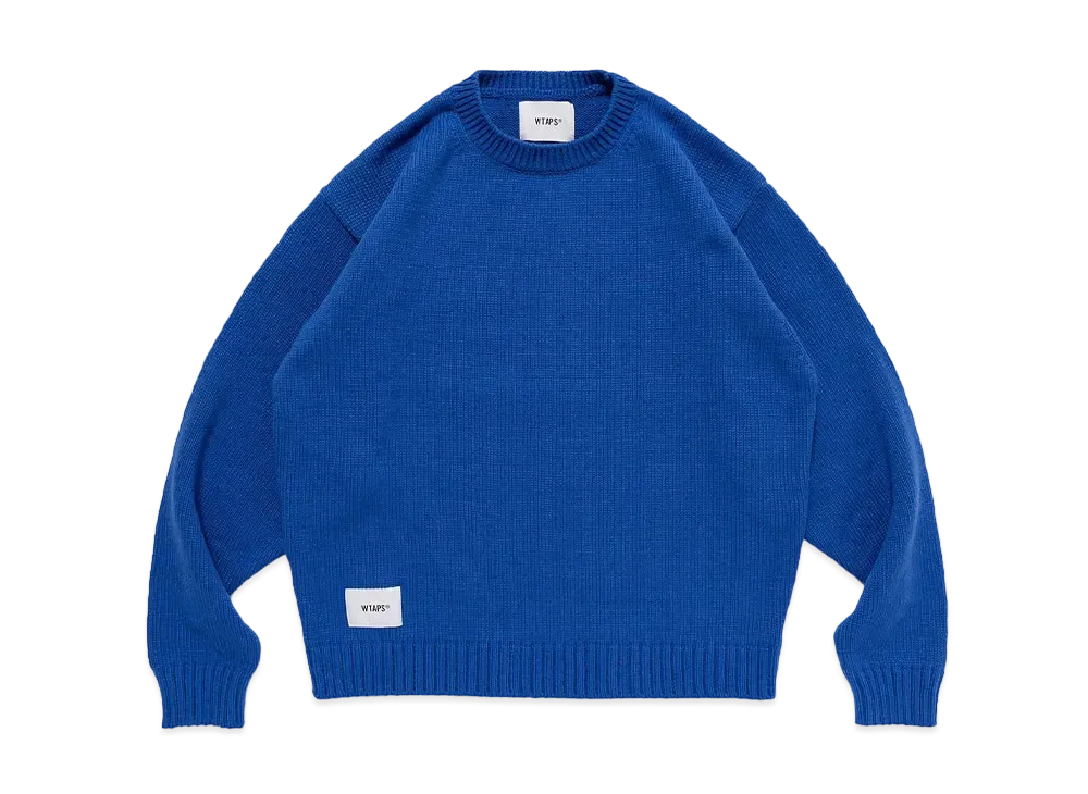WTAPS Sign / Sweater / Poly "Blue"