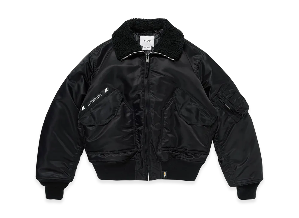 WTAPS ES / Jacket / Nylon. Satin. CORDURA "Black"