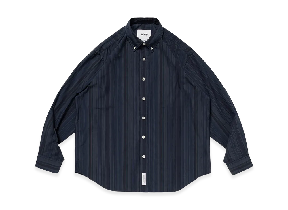 WTAPS BD 05 / LS / Cotton. Broadcloth. Textile. RF "Black"