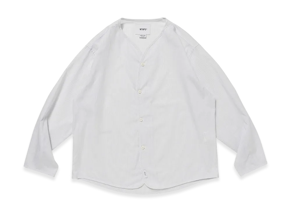 WTAPS Scout 02 / LS / Cotton. Broadcloth. Textile "White"