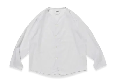 WTAPS Scout 02 / LS / Cotton. Broadcloth. Textile "White"
