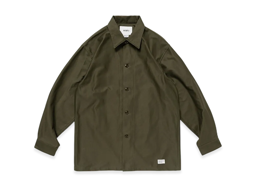 WTAPS CBW 01 / LS / Cotton. Backsatin "Olive Drab"