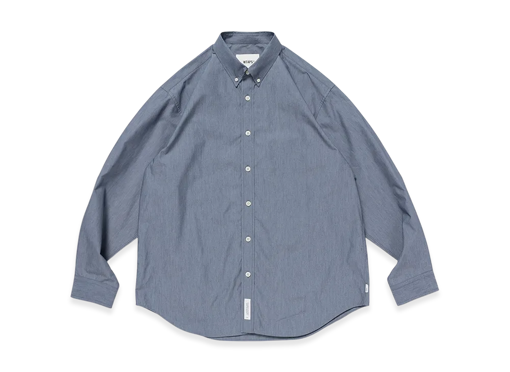 WTAPS BD 02 / LS / NYCO. Broadcloth. CORDURA. RF "Navy"
