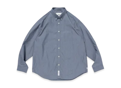 WTAPS BD 02 / LS / NYCO. Broadcloth. CORDURA. RF "Navy"