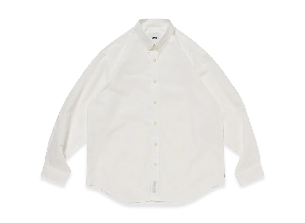 WTAPS BD 02 / LS / NYCO. Broadcloth. CORDURA. RF "White"