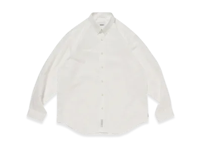 WTAPS BD 02 / LS / NYCO. Broadcloth. CORDURA. RF "White"