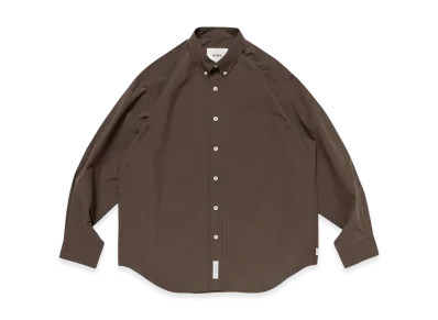 WTAPS BD 02 / LS / NYCO. Broadcloth. CORDURA. RF "Brown"