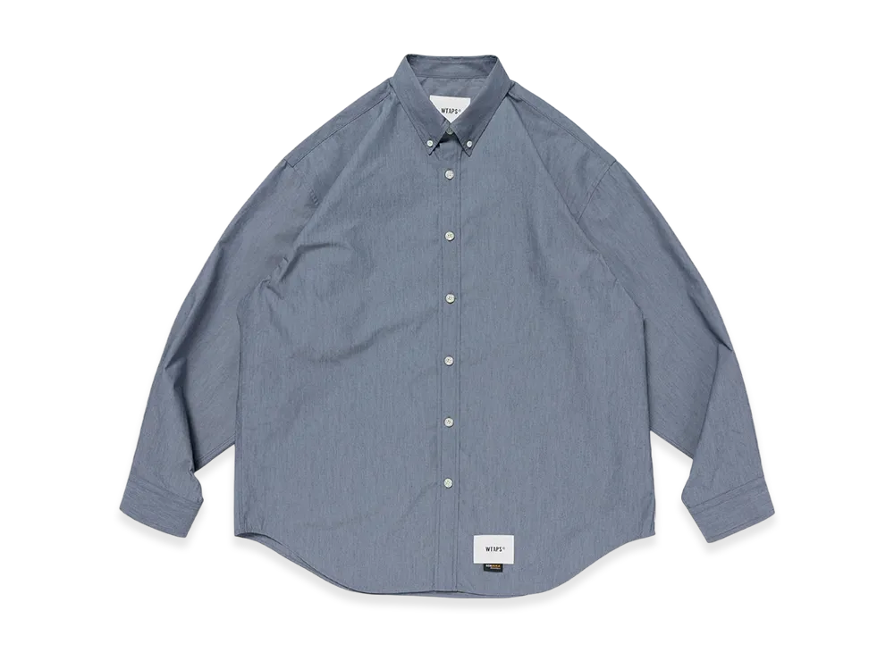 WTAPS BD 04 / LS / NYCO. Broadcloth. CORDURA. OF "Navy"