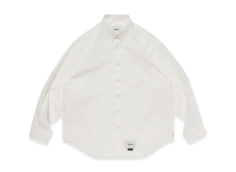 WTAPS BD 04 / LS / NYCO. Broadcloth. CORDURA. OF "White"
