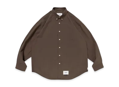 WTAPS BD 04 / LS / NYCO. Broadcloth. CORDURA. OF "Brown"
