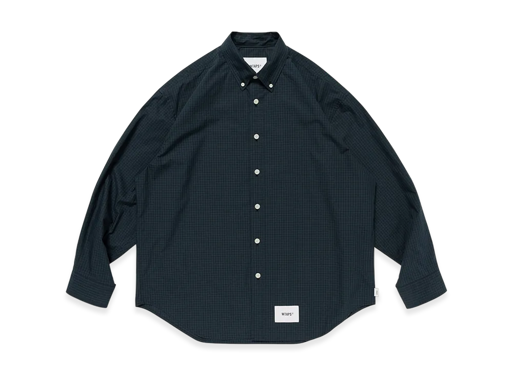 WTAPS BD 07 / LS / Cotton. Broadcloth. Textile. OF "Green"