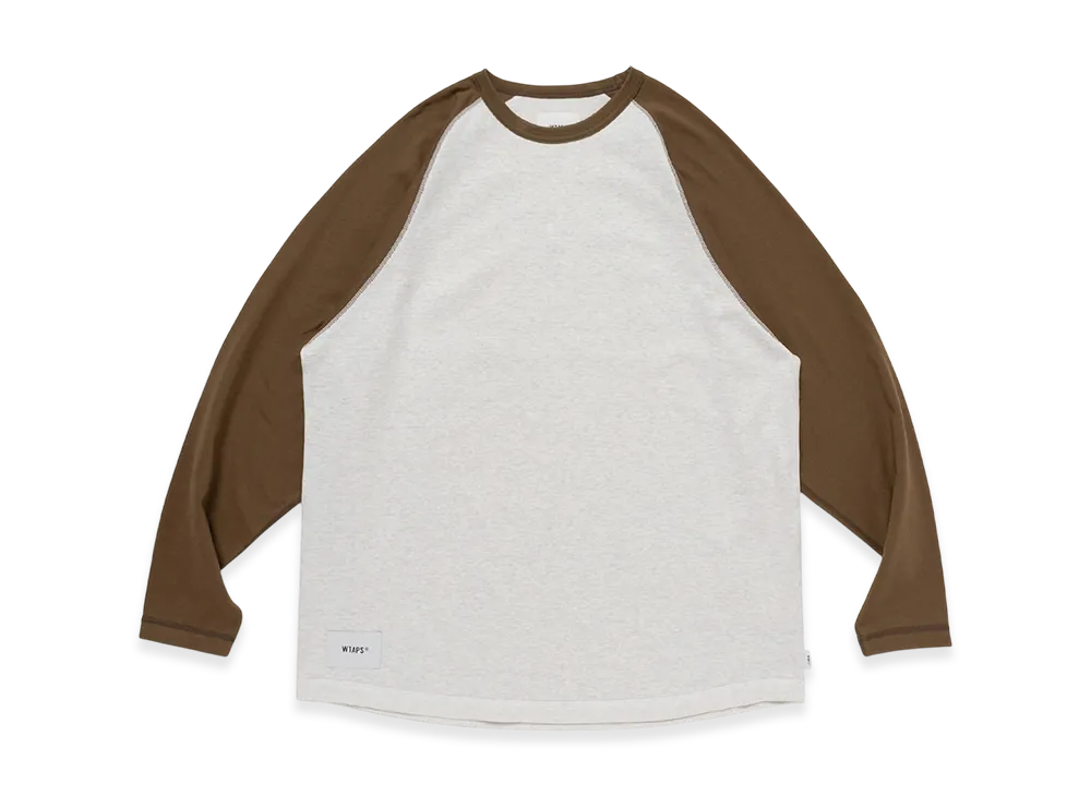 ダブルタップス イアン / LS / コットン "ブラウン/ライトグレー" 252ATDT-CSM06