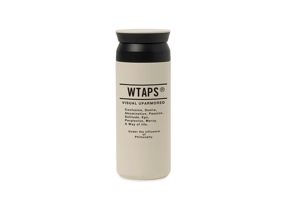 WTAPS H2O 500ml / Bottle / Steel. KINTO "White"