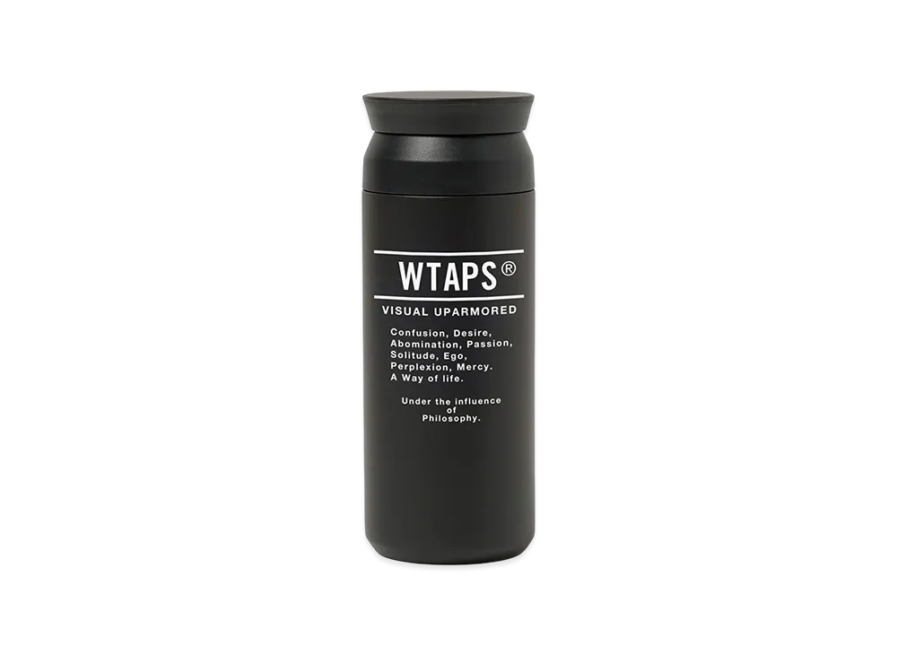 WTAPS H2O 500ml / Bottle / Steel. KINTO "Black"