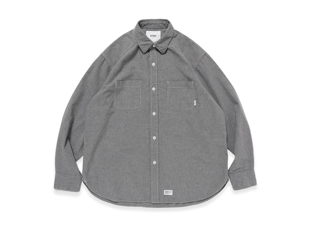 WTAPS Cb / LS / Cotton. Chambray "Black"