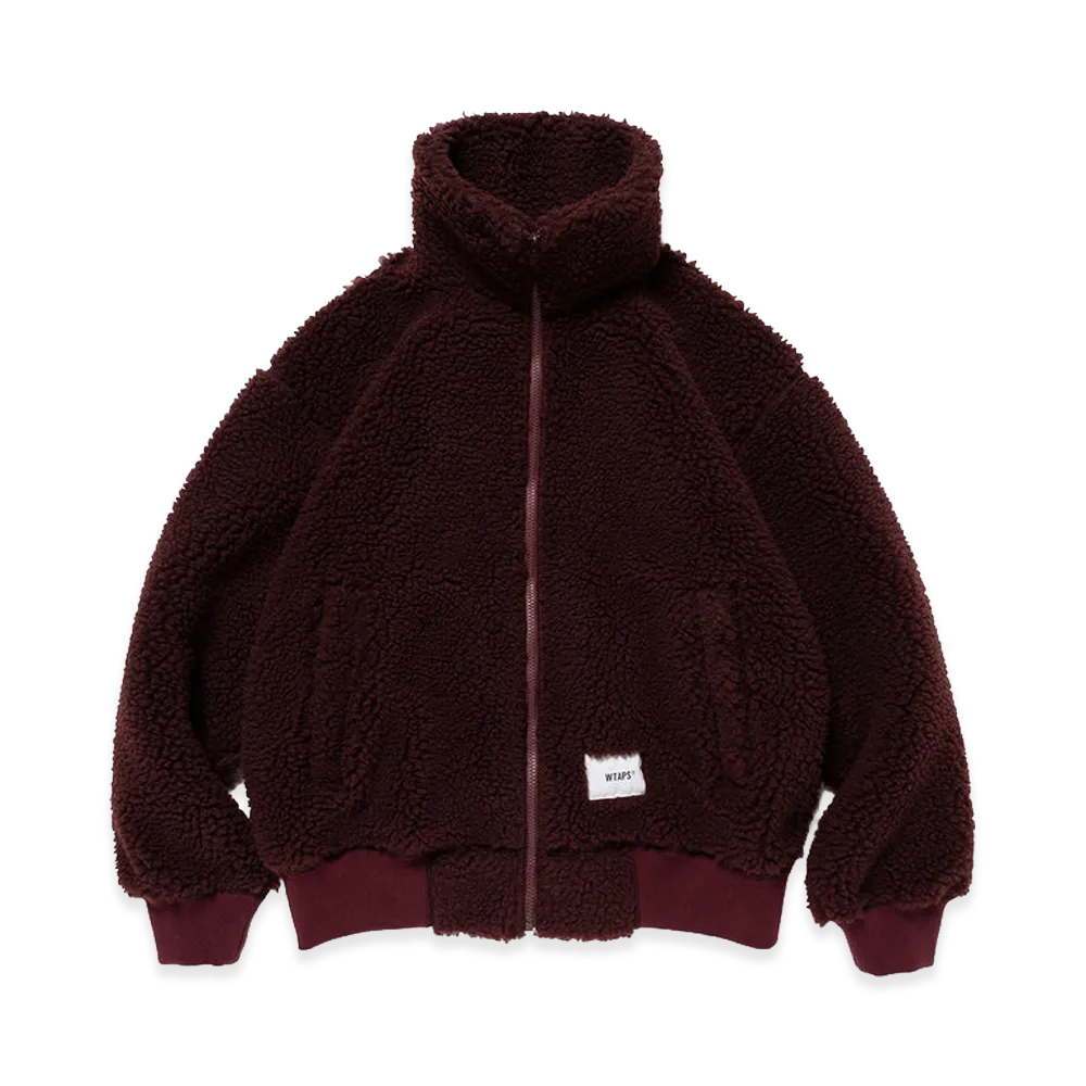 WTAPS Florets / Jacket / Poly. Boa. Textile "Burgundy"
