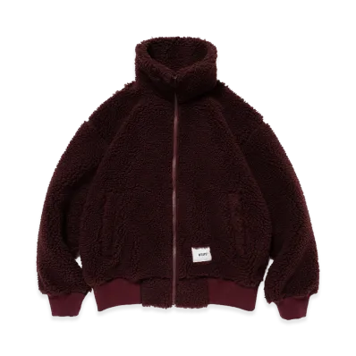 WTAPS Florets / Jacket / Poly. Boa. Textile "Burgundy"