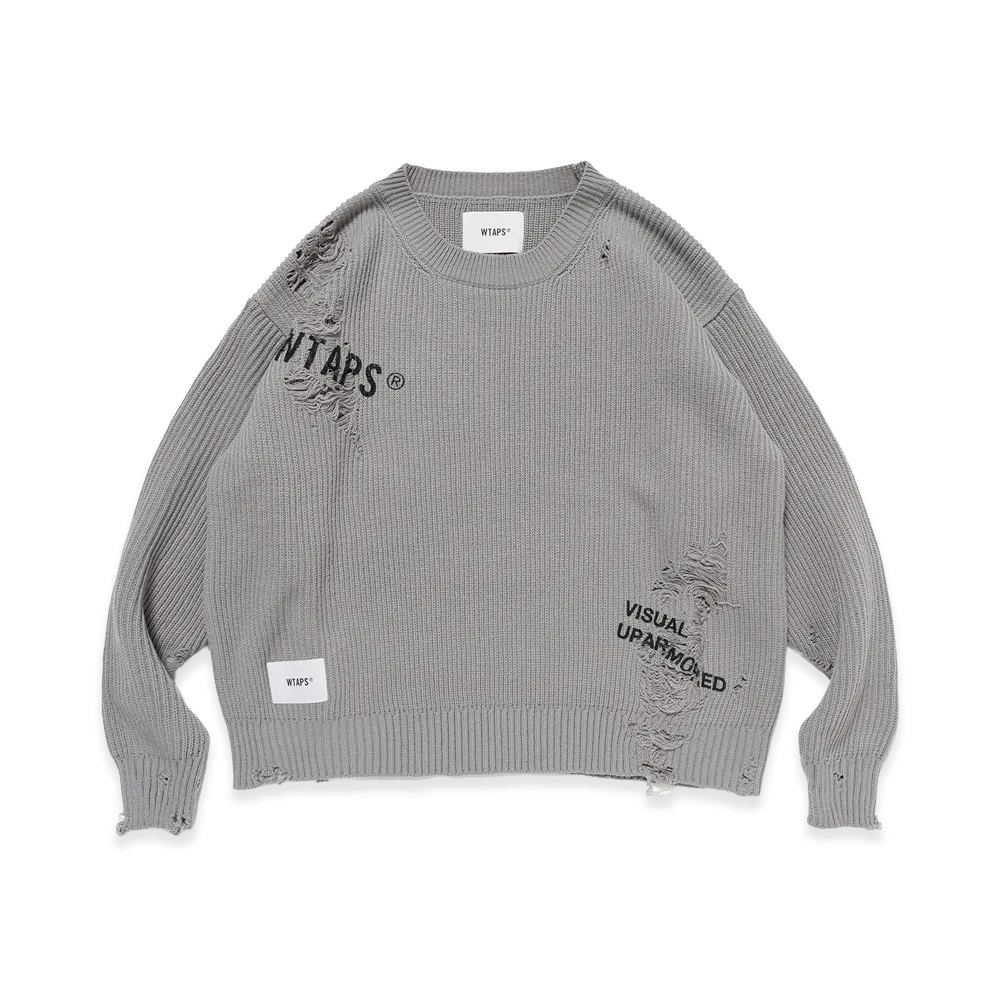WTAPS Exhaust / Sweater / Acrylic "Gray"