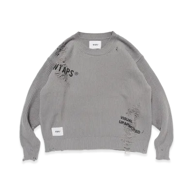 WTAPS Exhaust / Sweater / Acrylic "Gray"