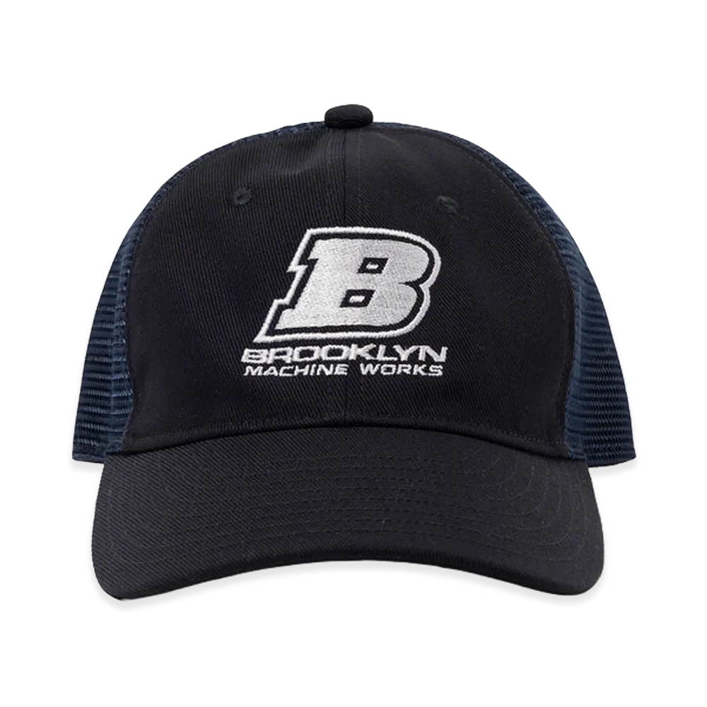 WTAPS x BROOKLYN MACHINE WORKS Works / Cap / CTPL. Twill. Mesh. "Navy"