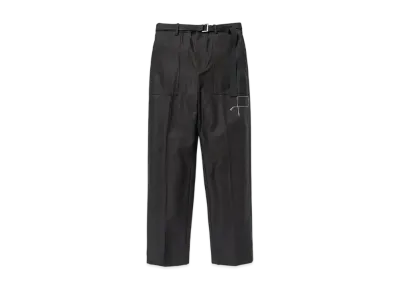 WTAPS x sacai Cotton Back Satin Pants 02 / Trousers / Cotton Back Satin "Black"