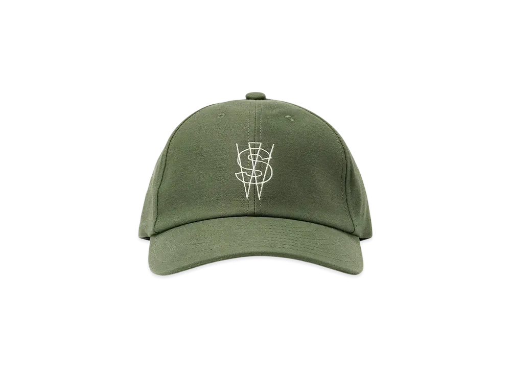 sacai × WTAPS Cotton Satin Cap Olive 新品 WTAPS x sacai Cotton Back Satin Cap