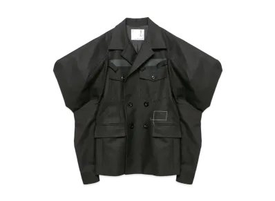 WTAPS x sacai Women's Cotton Back Satin Jacket "Black"