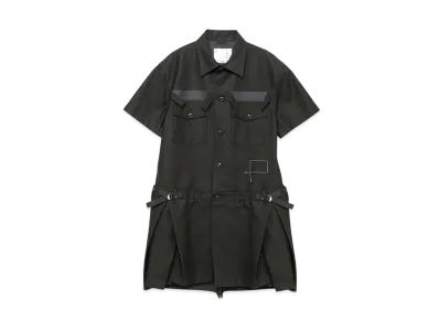 WTAPS x sacai Women's Cotton Back Satin Dress "Black"