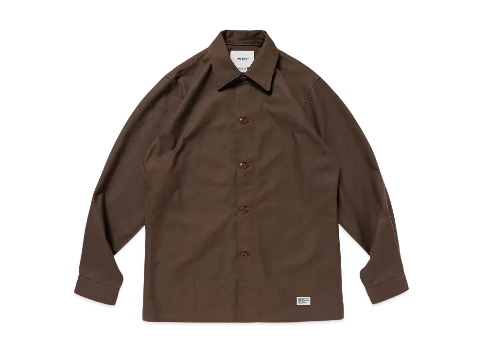 WTAPS Cbw / LS / Cotton. Twill "Brown"