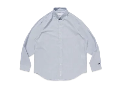 WTAPS Bd 02 / LS / Ctpl. Broadcloth. Textile. Coolmax. Rf "Blue"