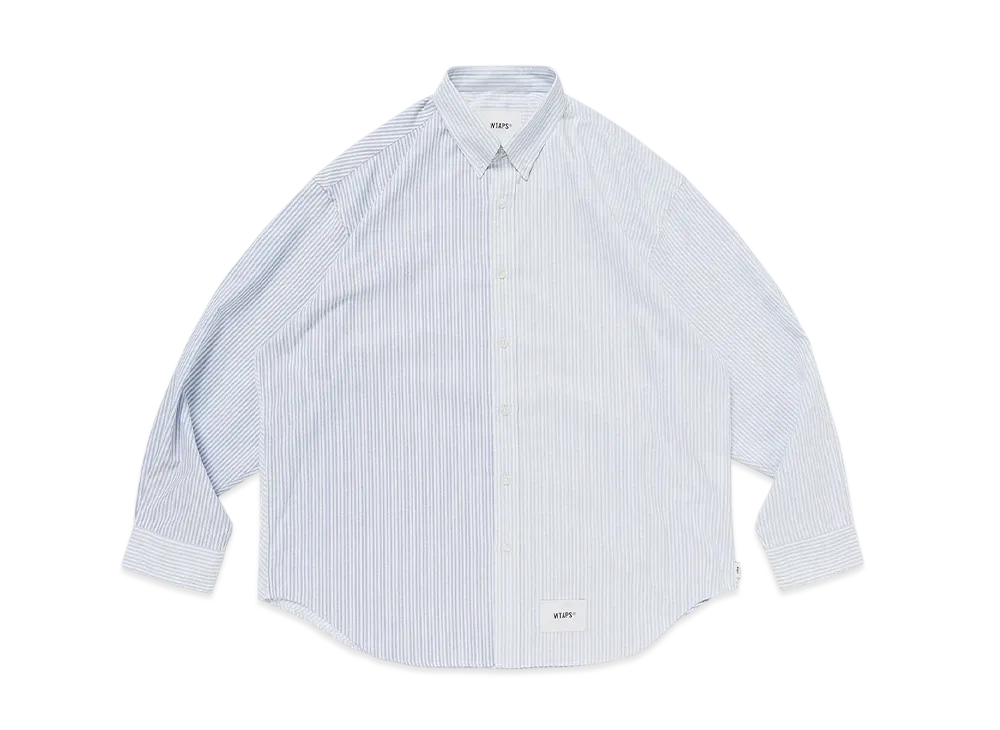 WTAPS Bd 05 / LS / Ctpl. Oxford. Textile. Coolmax. Of "Blue"