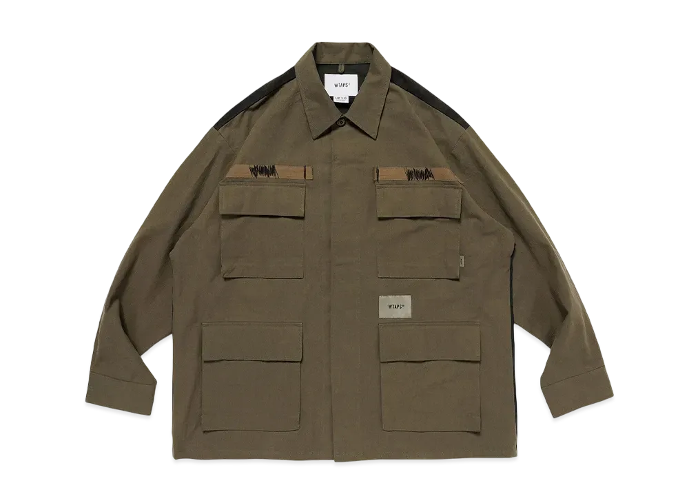 WTAPS Veiny / LS / Cotton. Twill "OliveDrab"
