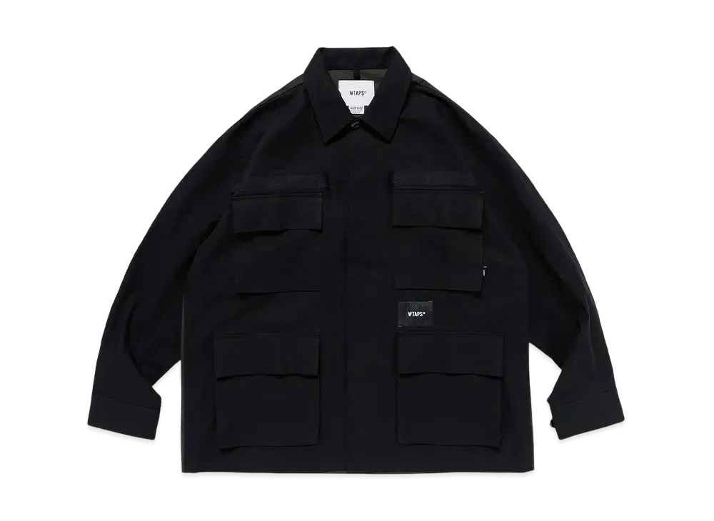 WTAPS Veiny / LS / Cotton. Twill "Black"