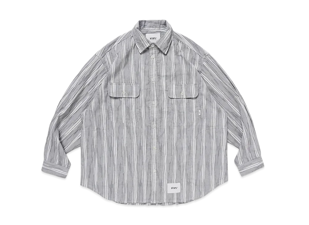 WTAPS WCPO 02 LS CTPL DOBBY TEXTILE ブラック