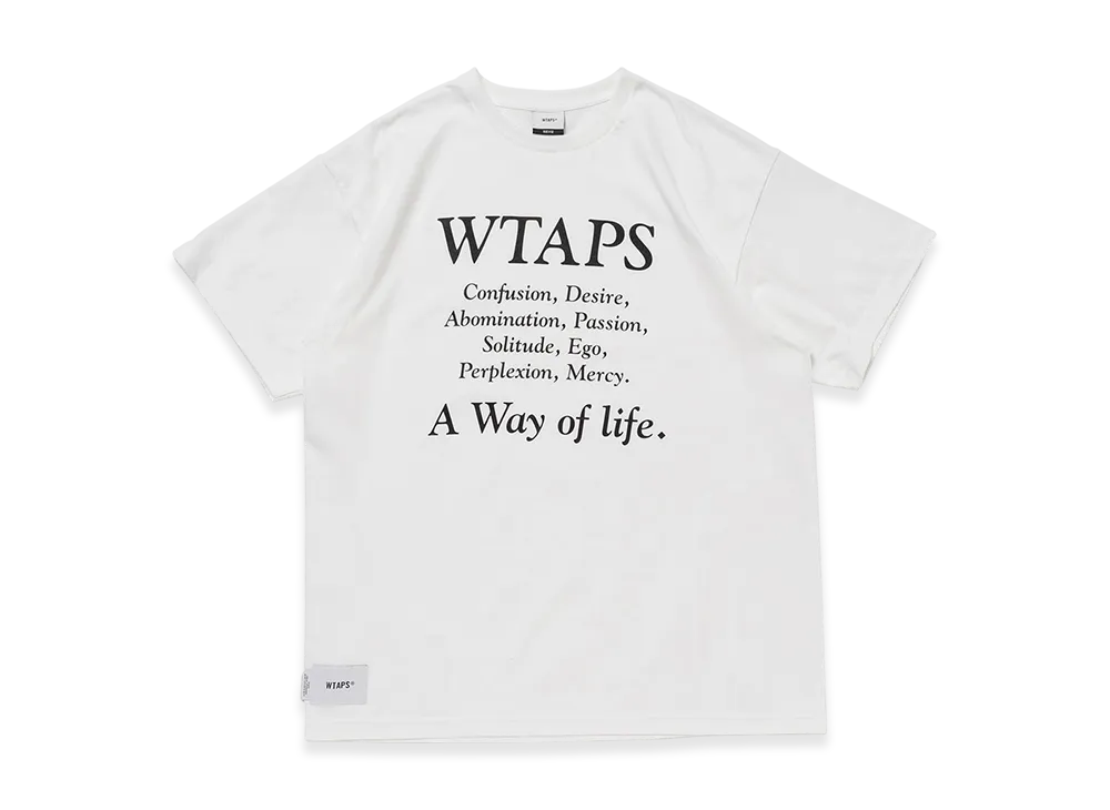 WTAPS Containing 01 / SS / Cotton "White"