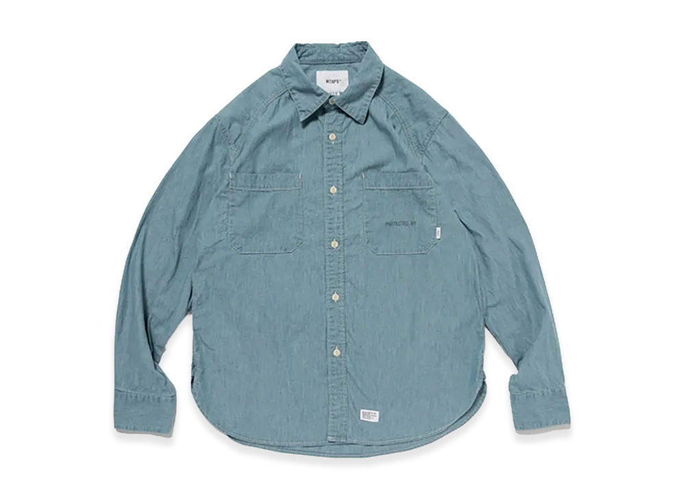 WTAPS CB / LS / Cotton. Chambray "Indigo"