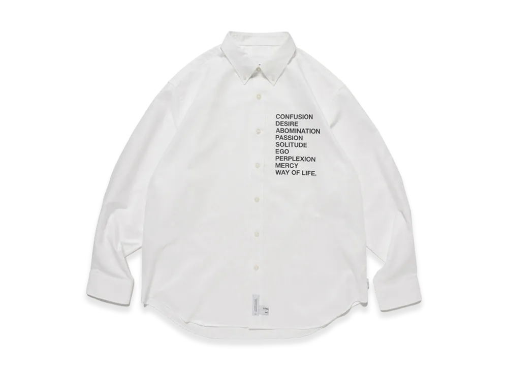 WTAPS BD 01 / LS / Ctpl. Oxford. RF "White"