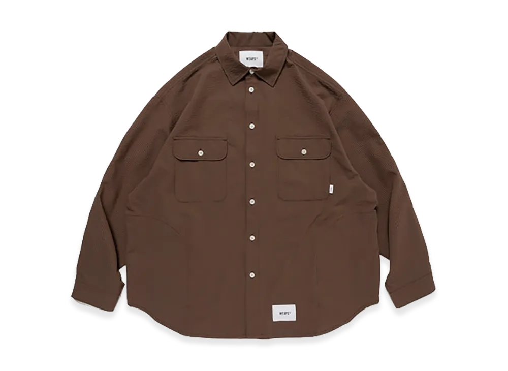 WTAPS WCPO / LS / Ctpl. Sucker. Textile "Brown"