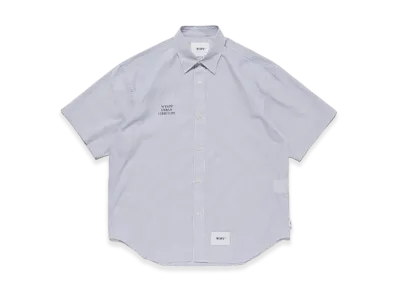 WTAPS TXT 01 / SS / CTPL. Broadcloth. Textile "Blue"
