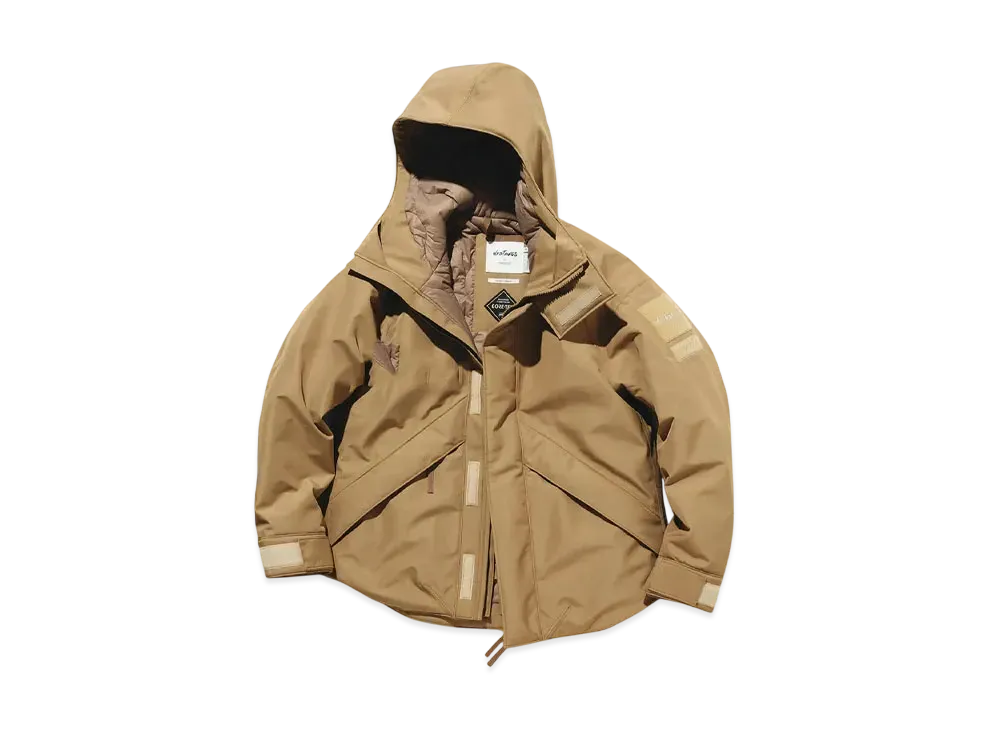 WILD THINGS x nonnative Explorer Puff Jumper Denali Poly Canvas Gore-Tex 2L "Beige"