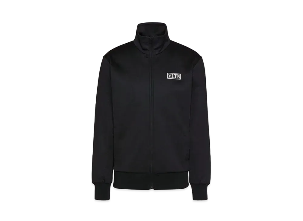 Valentino VLTN Tag Technical Cotton Sweatshirt "Black"