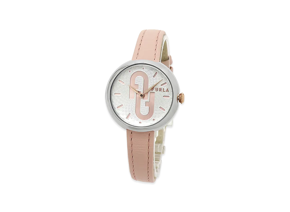FURLA Women's Cosy Watch Guilloche Arch Logo "Pink"