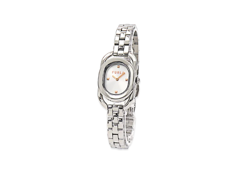 FURLA Women's Studs Index "Silver/Silver"