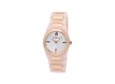 FURLA Women's Tempo Mini "Pink/White"