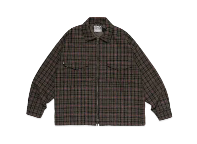 Wasted Youth Zip Up Shirts "Olive Drab" / VERDY