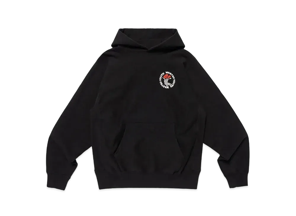 Wasted Youth Heavy Weight Hoodie #2 "Black" / VERDY